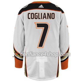 Adidas Maillot de Hockey Anaheim Ducks ANDREW COGLIANO 7 Blanc Authentic - Homme